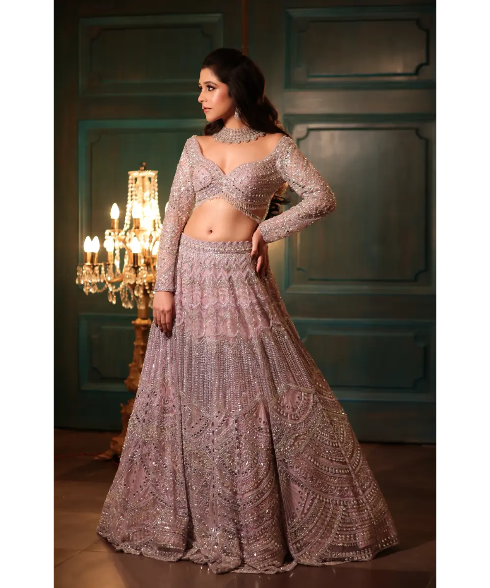 DOLLY WAHAL - Luna Lilac Lehenga