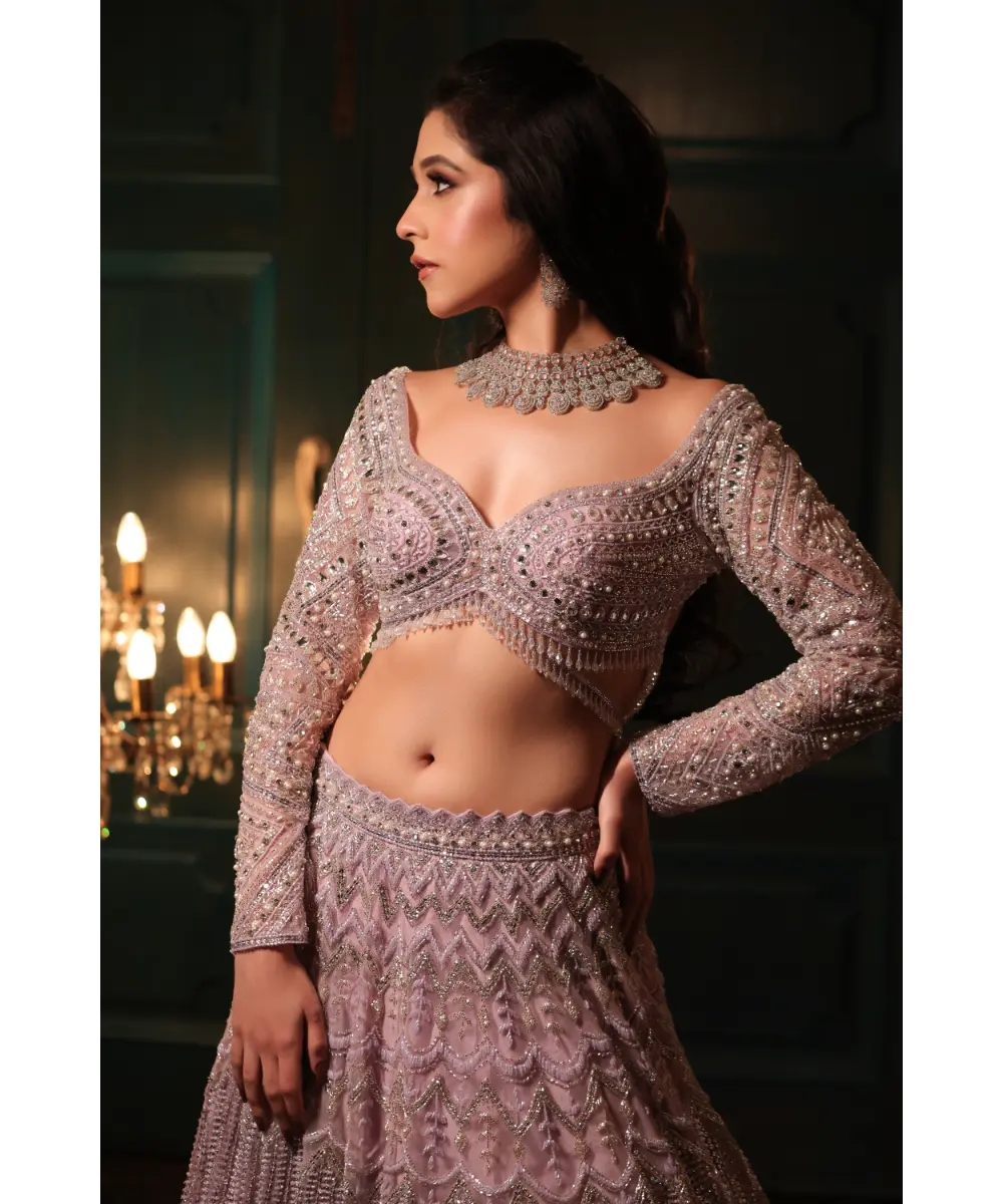DOLLY WAHAL - Luna Lilac Lehenga