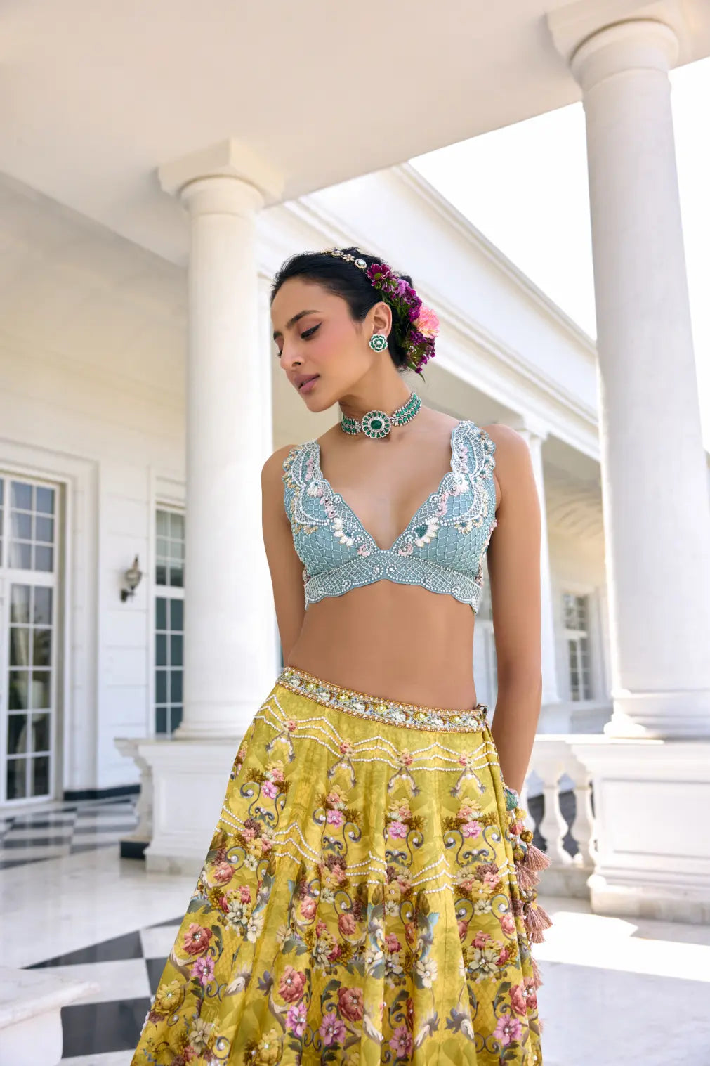 KALISTA - Sofia Lehenga Set Yellow