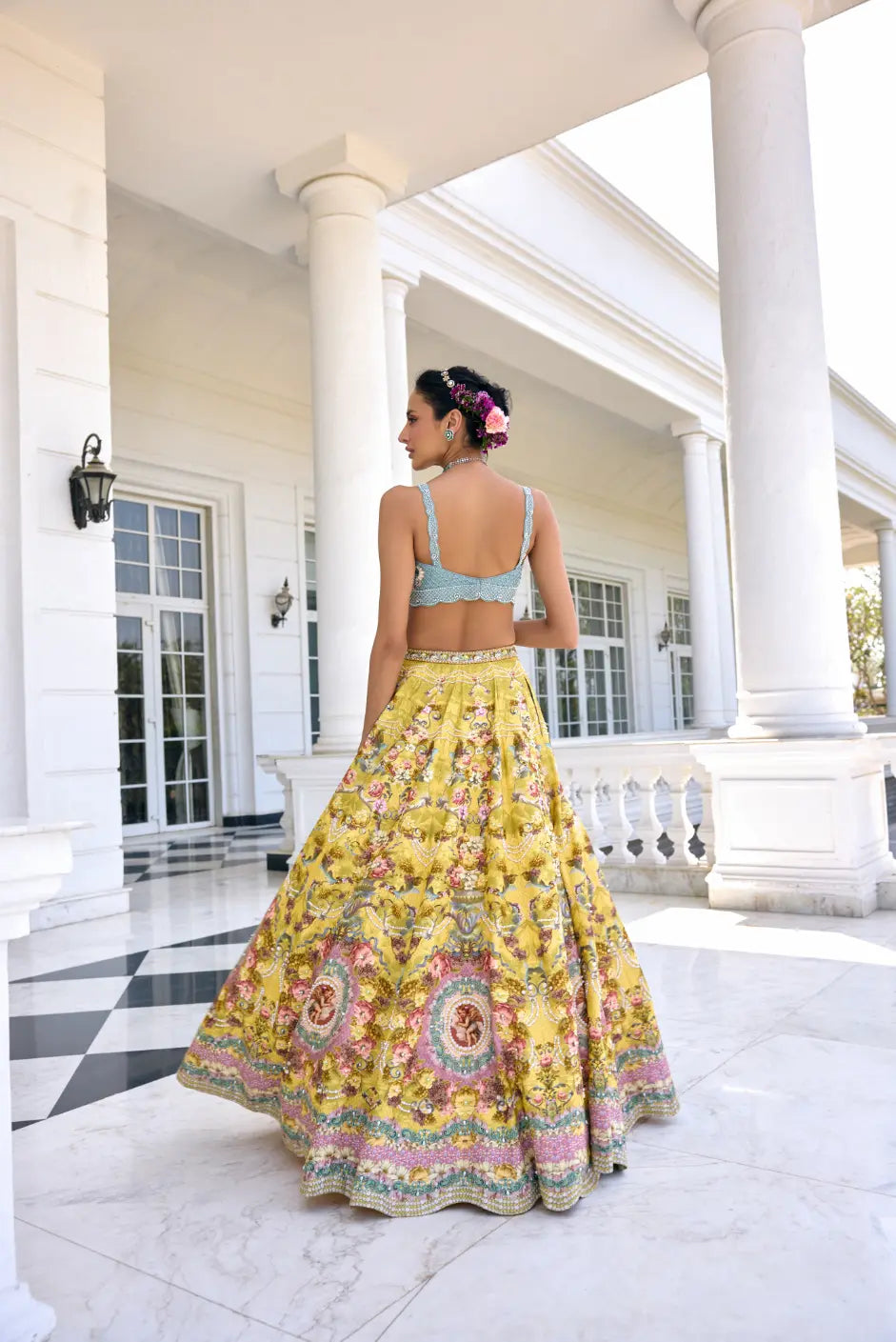 KALISTA - Sofia Lehenga Set Yellow