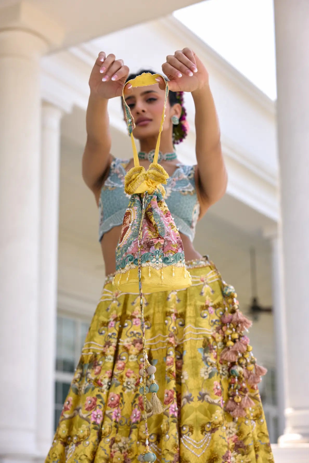 KALISTA - Sofia Lehenga Set Yellow
