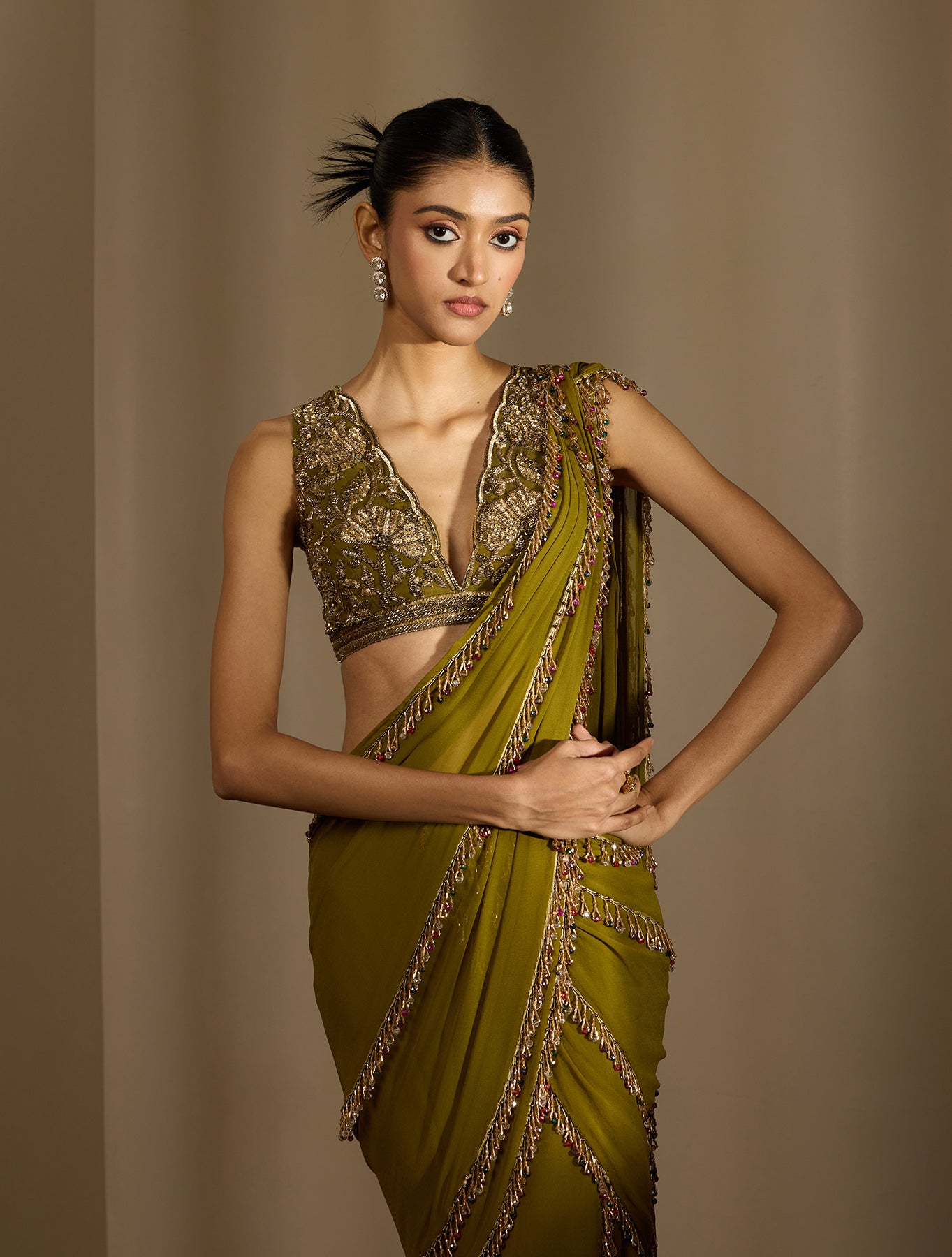 Shloka khilani - Nirvaan collection – SAREE SET