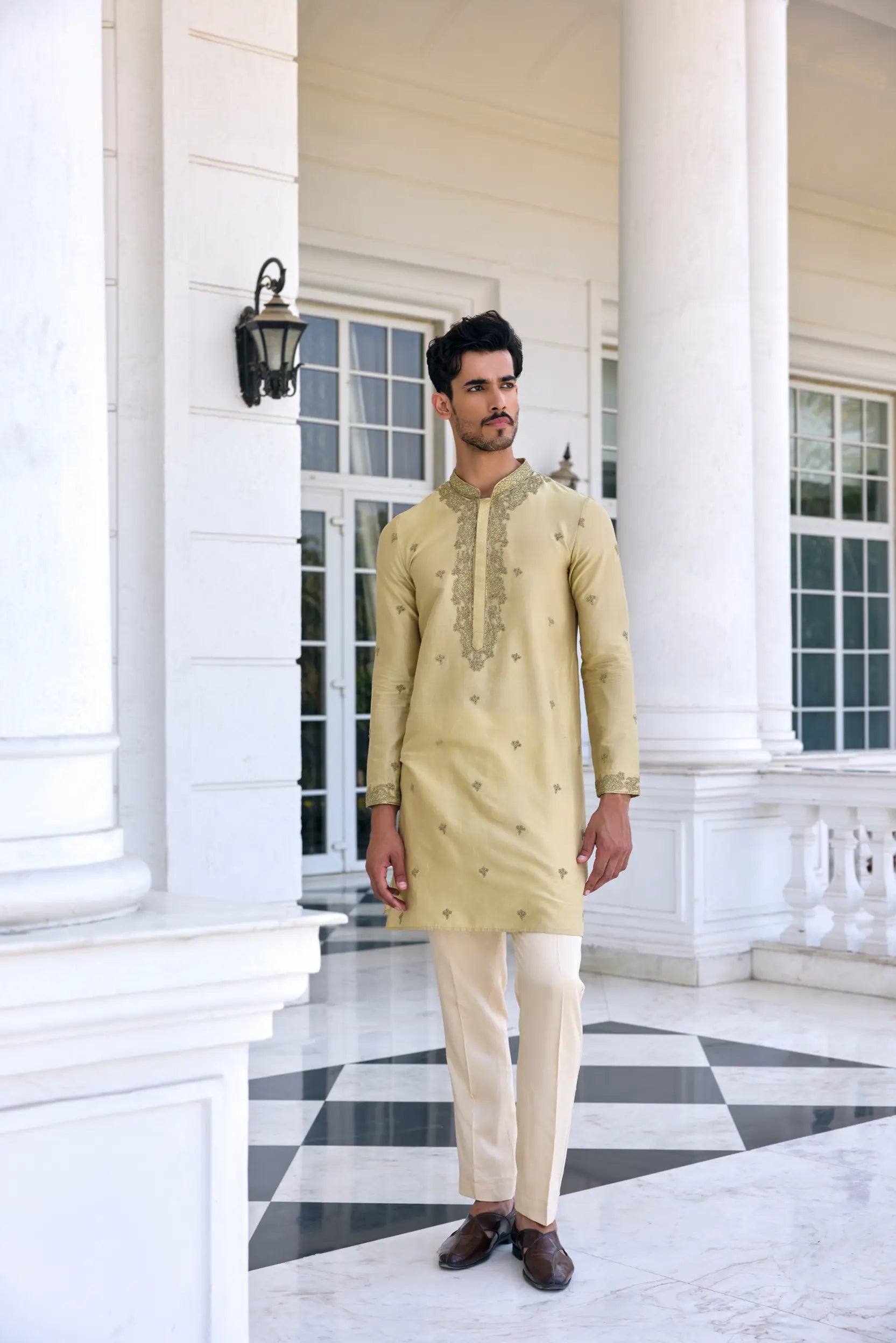 KALISTA - Farman Kurta Set Light Mint