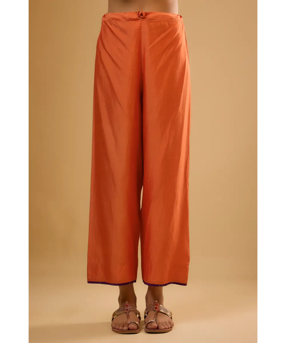 NITI BHOTRA - Nazakat Orange Dori Yoke Kurta Set