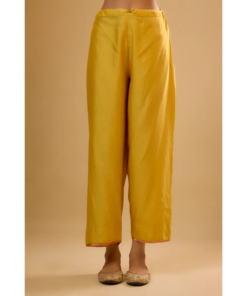 NITI BHOTRA - Nazakat Yellow Dori Yoke Kurta Set