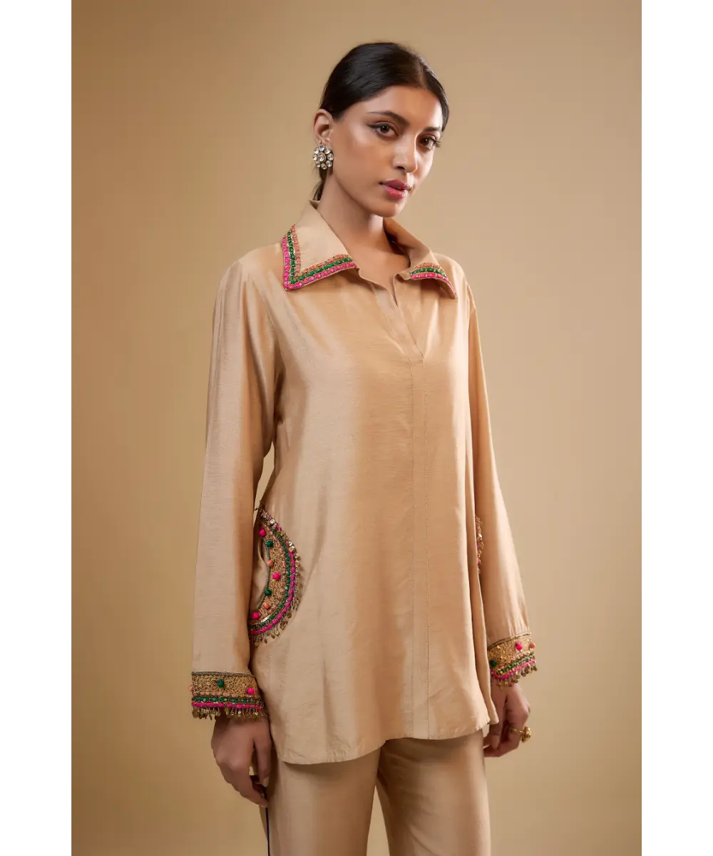 NITI BHOTRA - Nazakat Ivory Co-ord Set