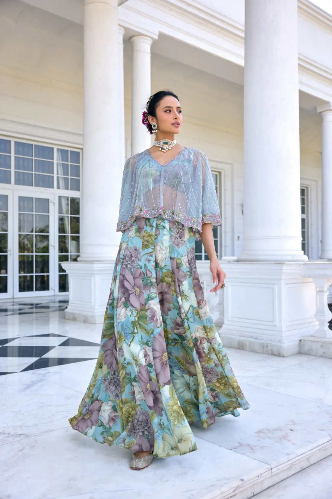 Amaira Cape Set Aqua