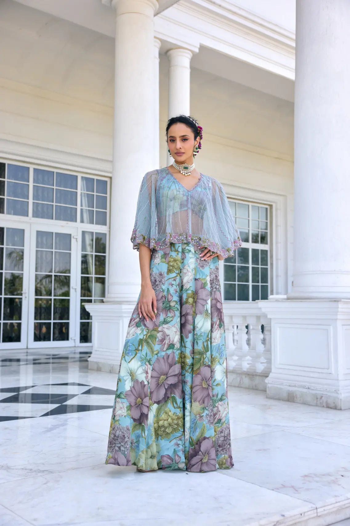 Amaira Cape Set Aqua