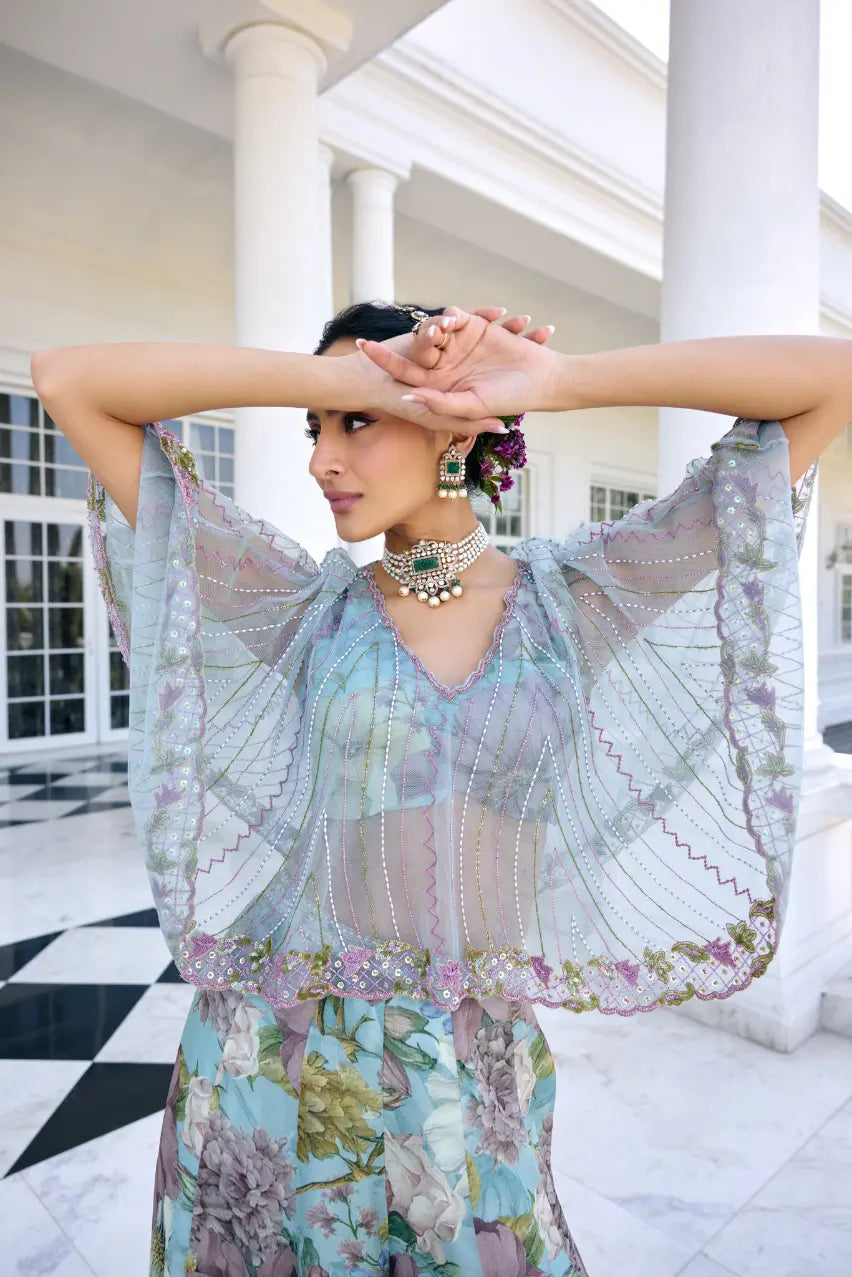 Amaira Cape Set Aqua