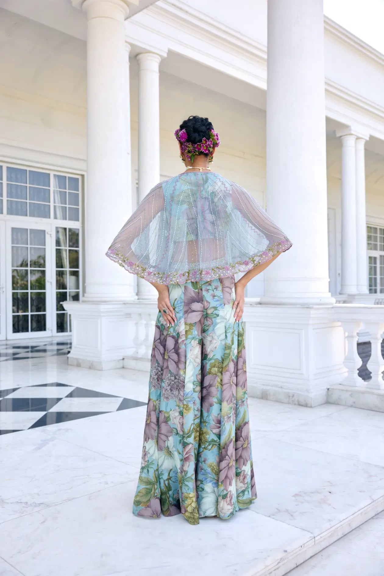 Amaira Cape Set Aqua