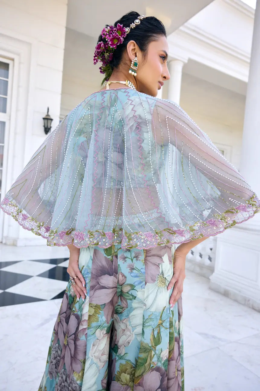 Amaira Cape Set Aqua