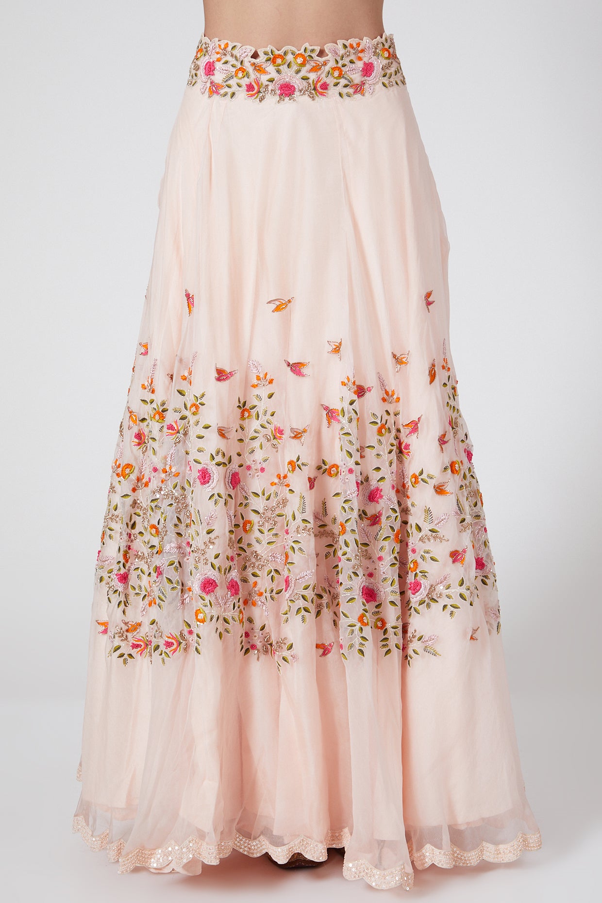 BLUSH PINK LEHENGA - Tranquile collection by priyanka jain