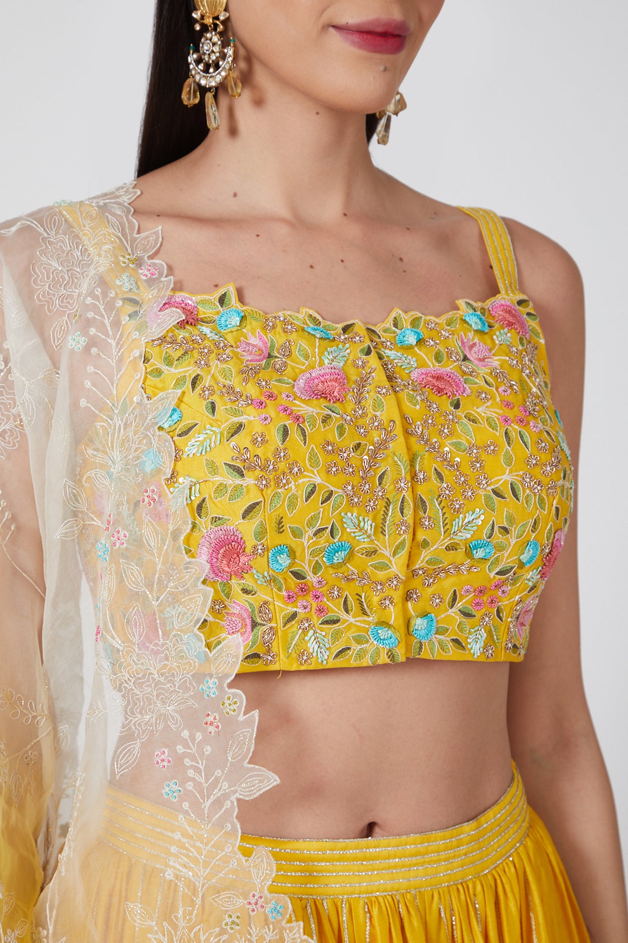 YELLOW LEHENGA SET - Tranquile collection by Priyanka Jain