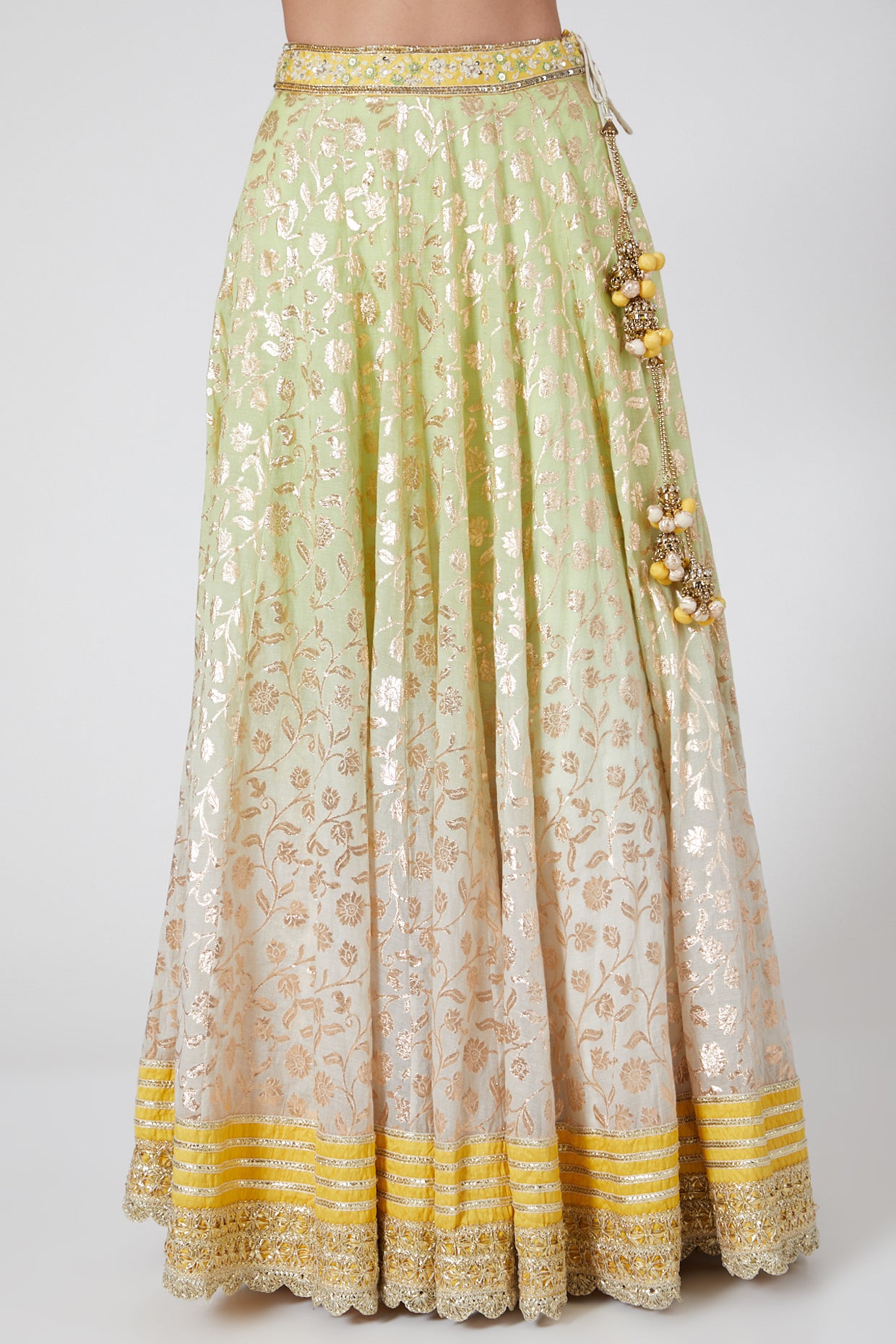 CHANDERI OMBRE LEHENGA SET - Tranquile collection by Priyanka Jain