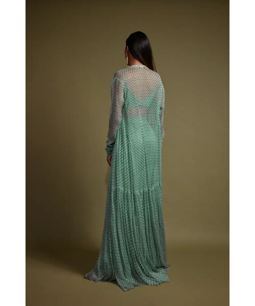 PRITIKA VORA - Teal printed co-ord set