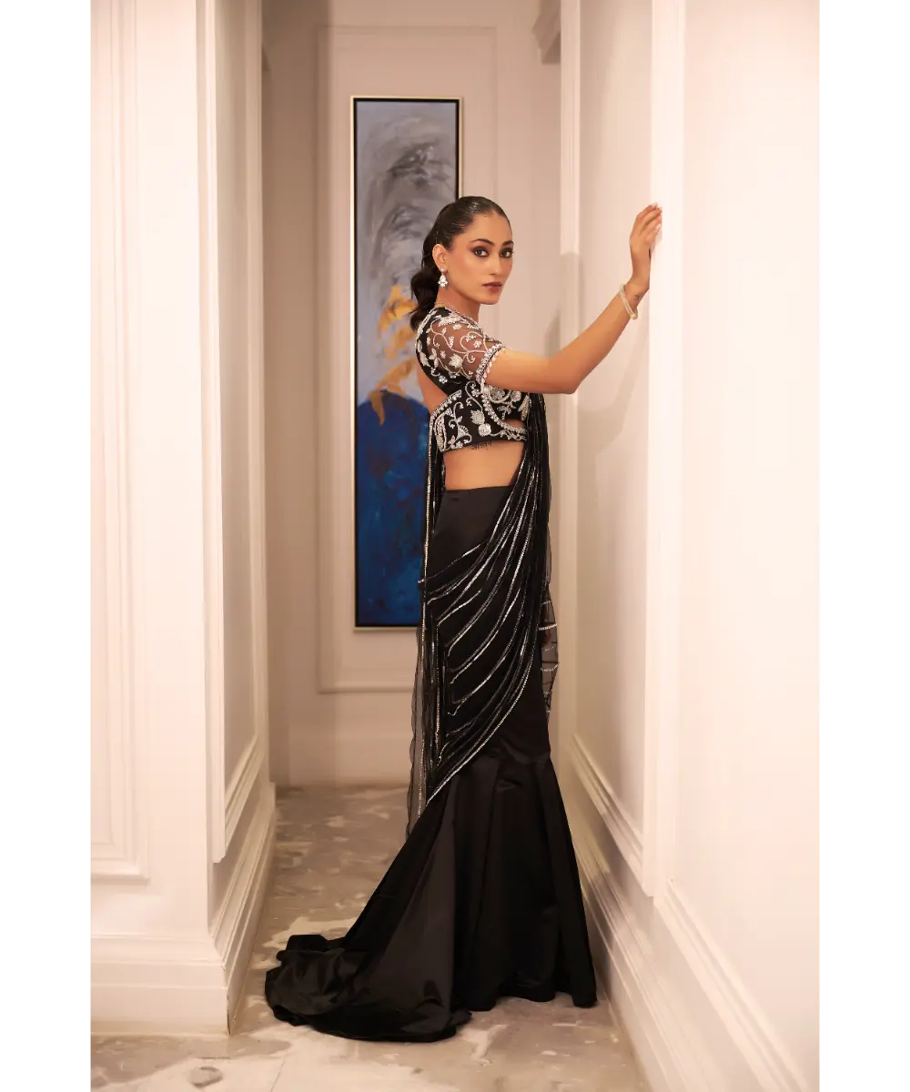 RASHIKA SHARMA - Lana Fishtail lehenga saree setT