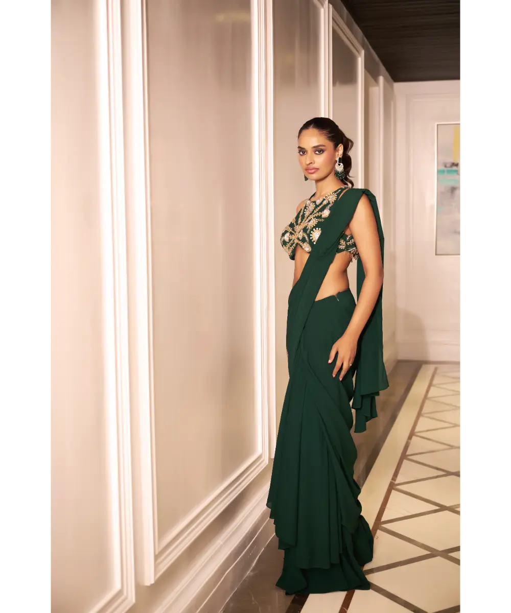 RASHIKA SHARMA - Siya drape saree set