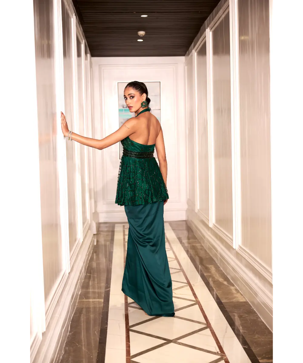 RASHIKA SHARMA - Tira kurta and drape skirt set