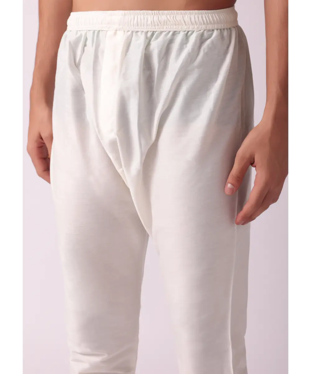 KALKI - Cream White Silk Sherwani With Intricate Embroidery