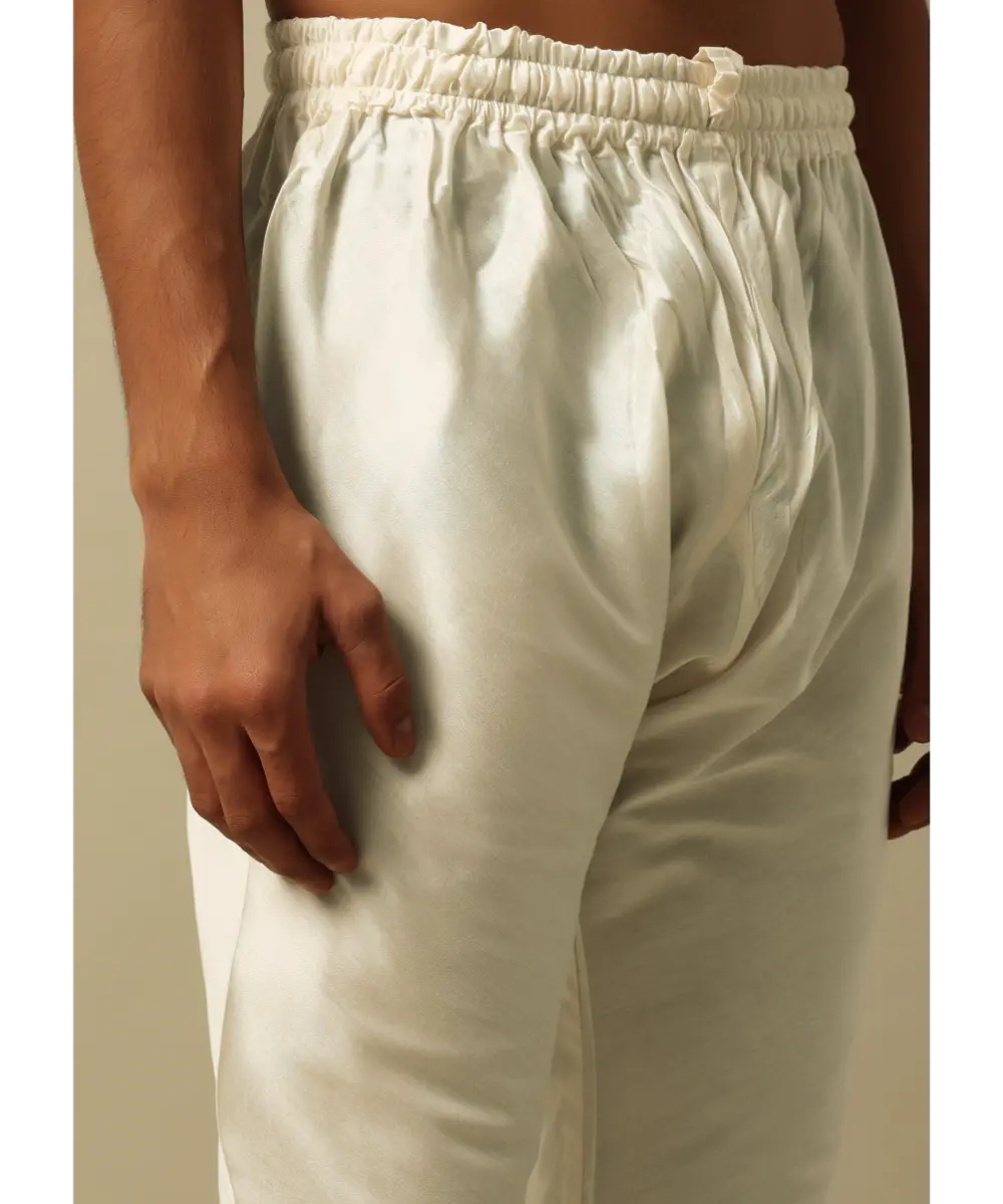 KALKI - Timeless Beige Banarasi Silk Sherwani