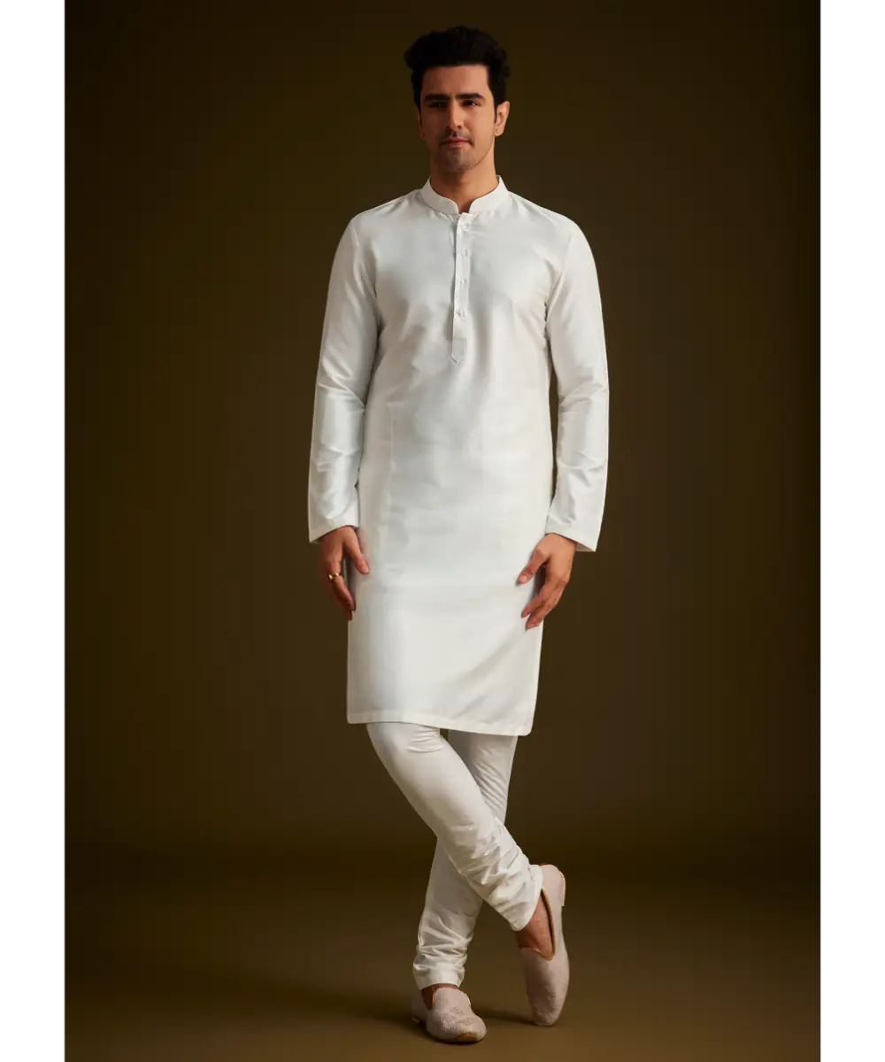 KALKI - Ivory Embroidered Sherwani With Classic Pearl Detailing