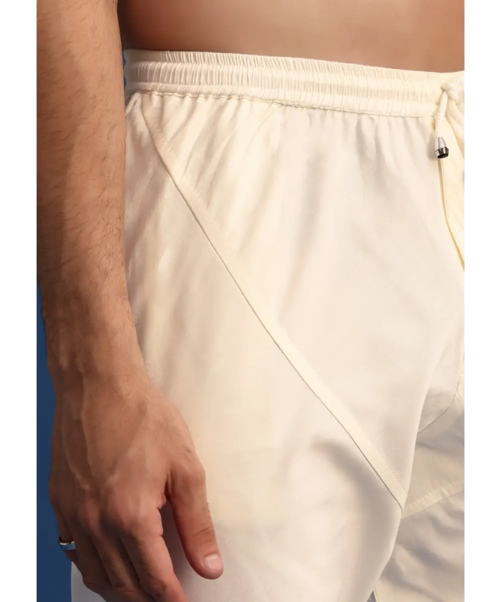 KALKI - Beige Silk Sherwani And Kurta Set With Zardozi Embroidery