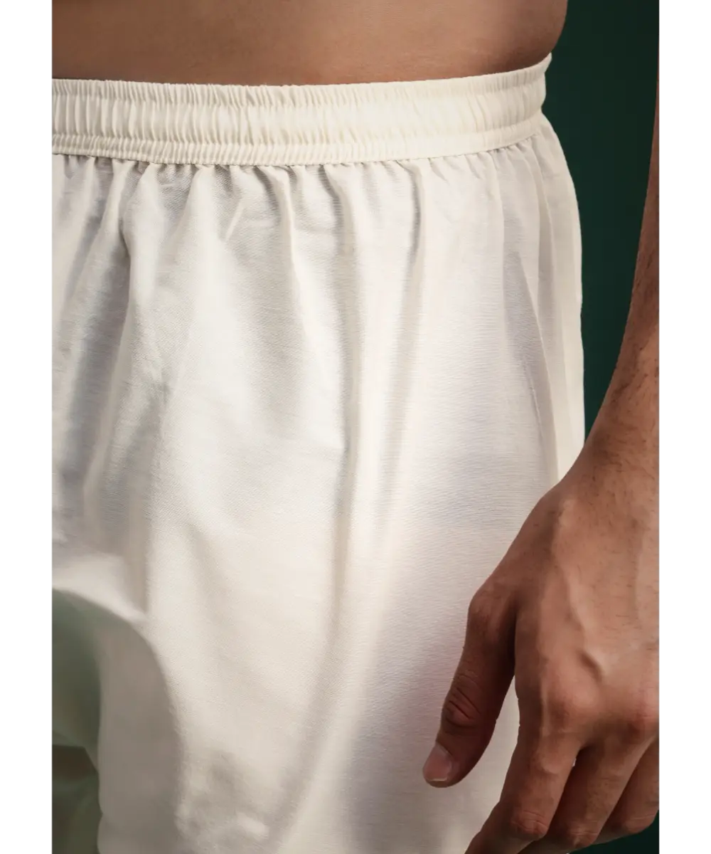 KALKI - Peach Silk Zari Embroidered Sherwani Suit With Mala And Dupatta