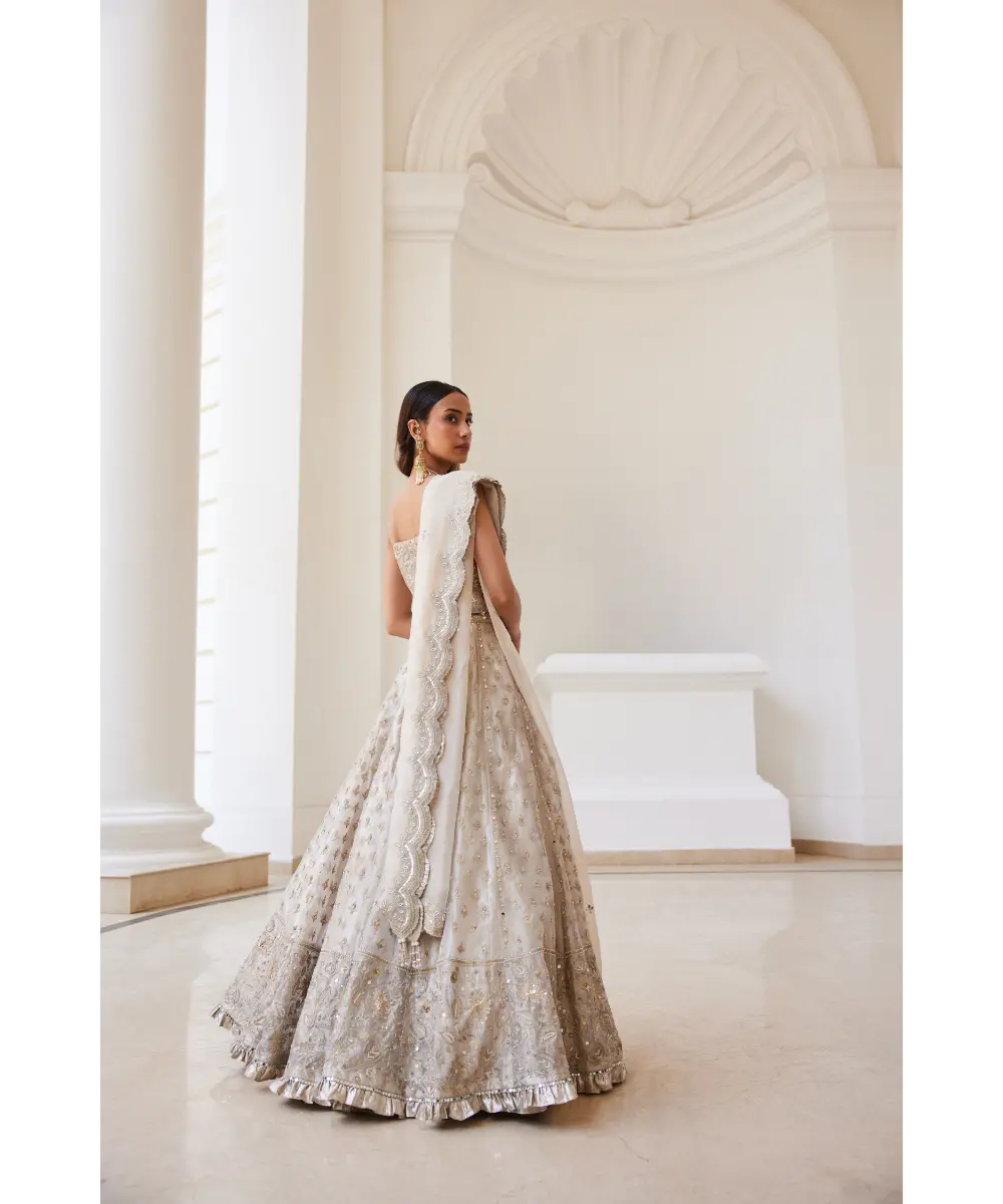 Sanya Gulati - Tissue Lehenga Set