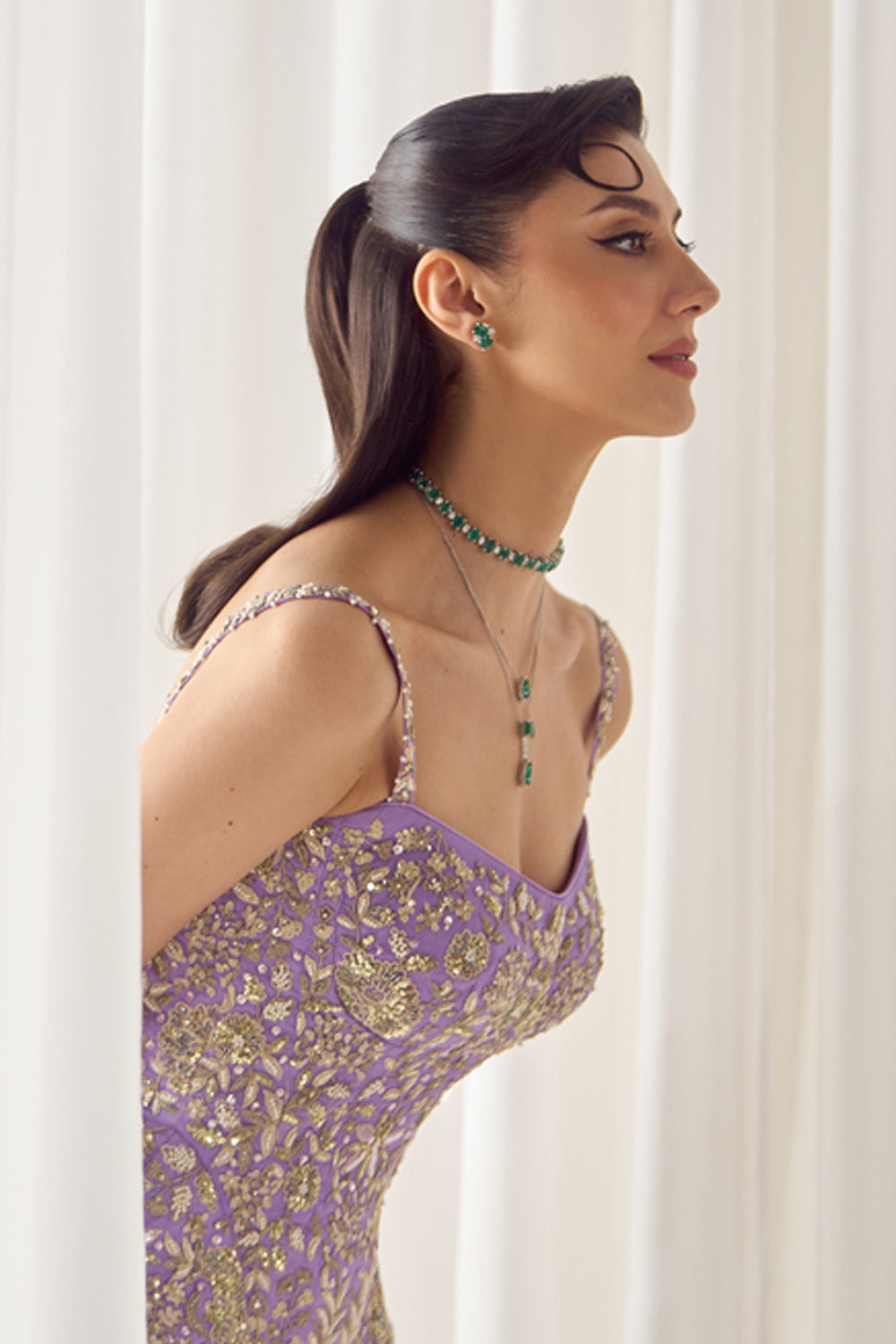 Sanya Gulati - Lavender Corset and Pants Set from Jawaani Janeman
