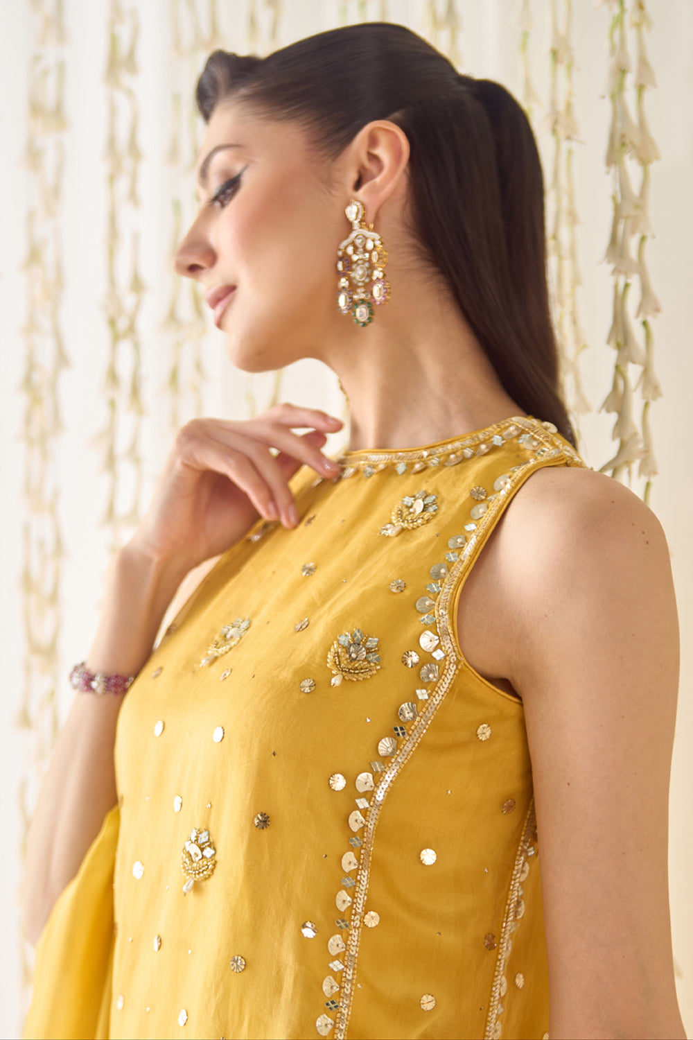 Sanya Gulati - Mustard Kurta With Farsi Salwar Set from Jawaani Janeman