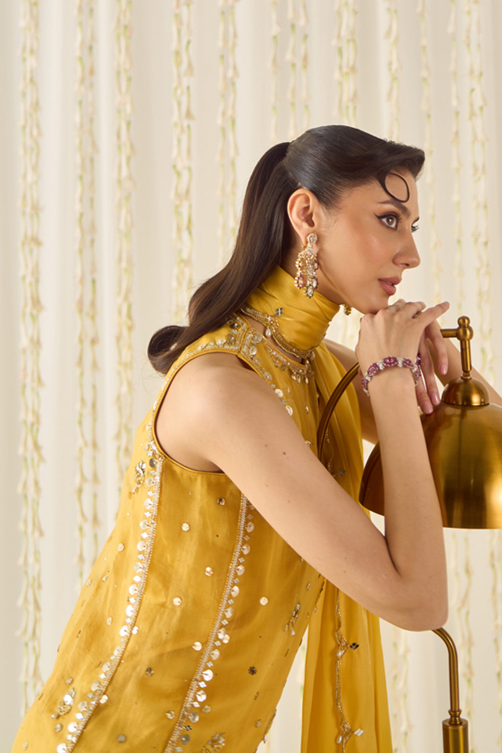 Sanya Gulati - Mustard Kurta With Farsi Salwar Set from Jawaani Janeman