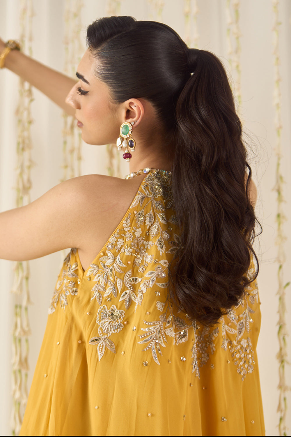 Sanya Gulati - Mustard A-Line Kurta Sharara Set from Jawaani Janeman