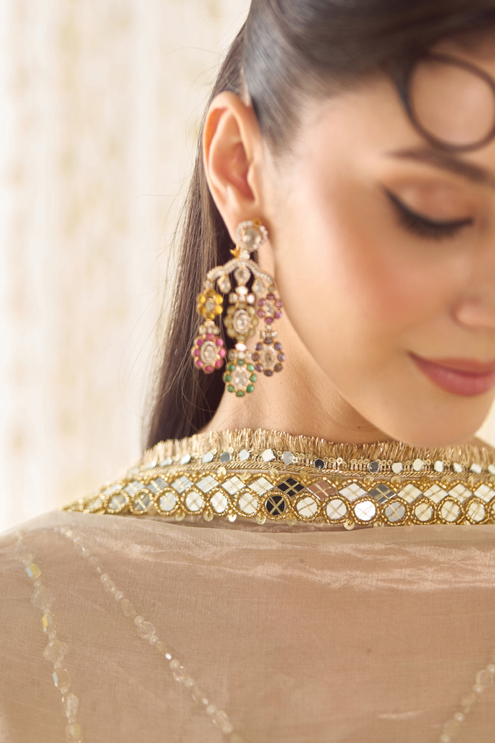 Sanya Gulati - Mustard Bustier and Lehenga Set from Jawaani Janeman
