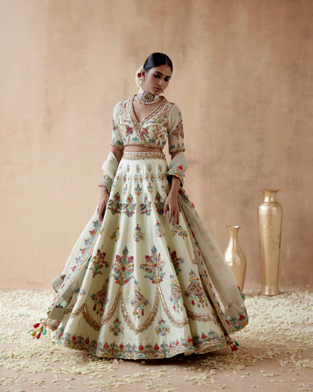 Aman Takyar - Mint Green Lehenga Set From Albeli
