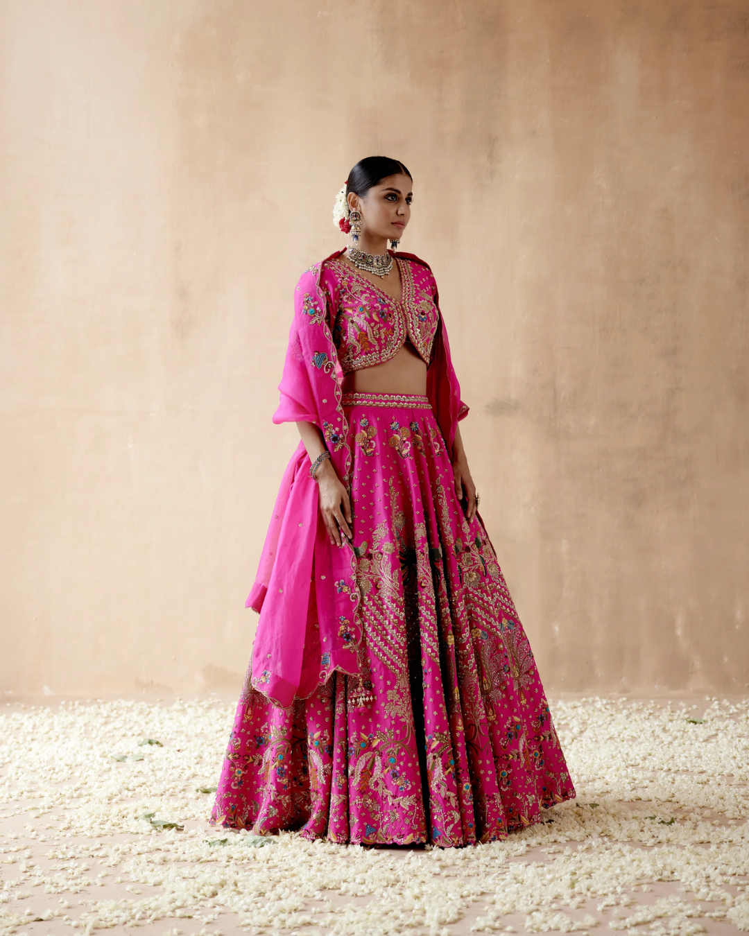 Aman Takyar - Fuchsia Lehenga Set From Albeli