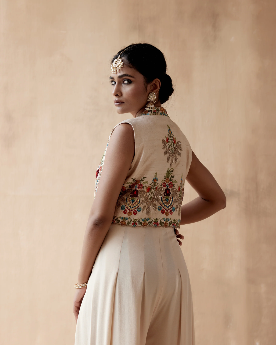 Aman Takyar - Ivory Jumpsuit & Jacket Set From Albeli