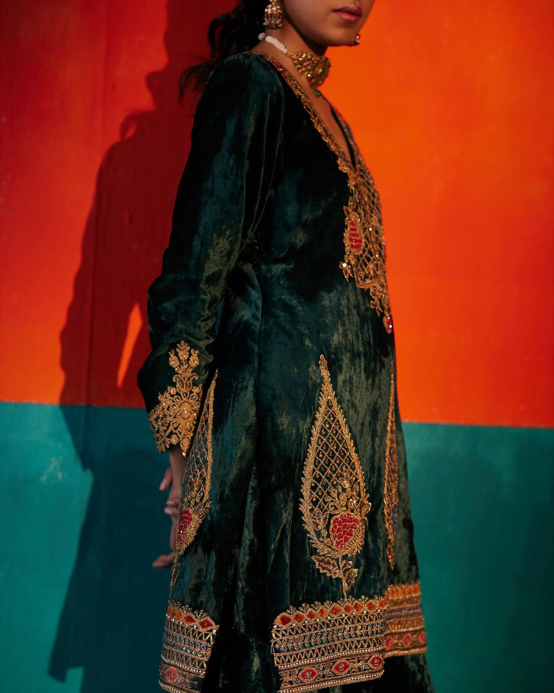 Aman Takyar - Castleton Green Kurta Set From Kasmira