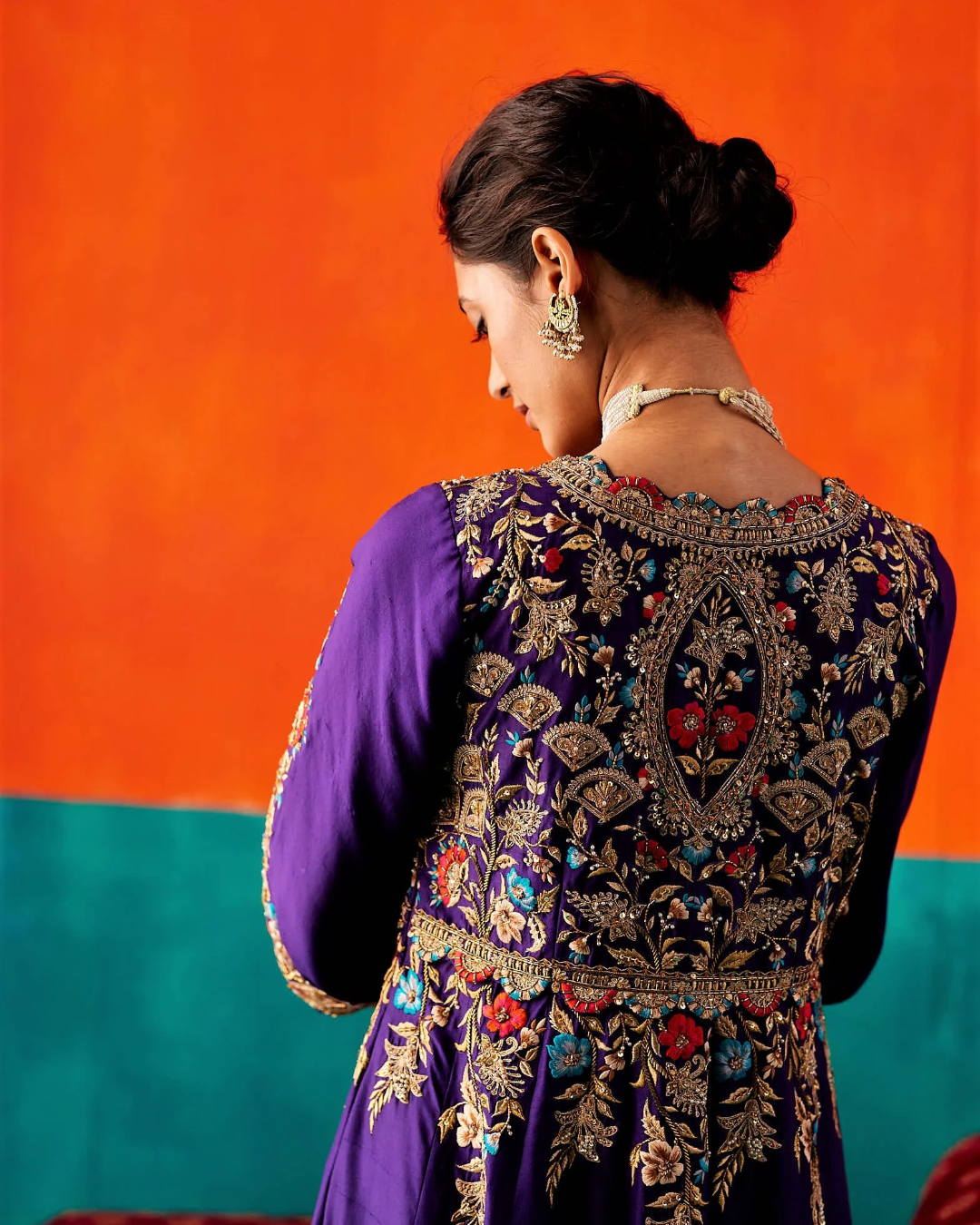 Aman Takyar - Luxury Purple Anarkali Set From Kasmira