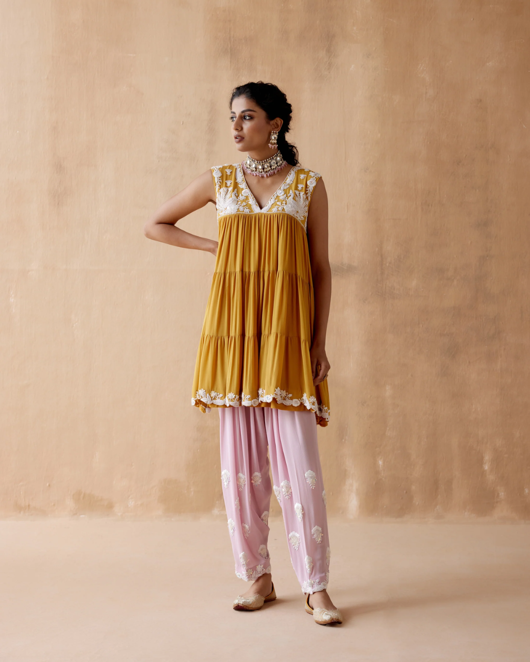 Aman Takyar - Mustard Kurta Set From Albeli
