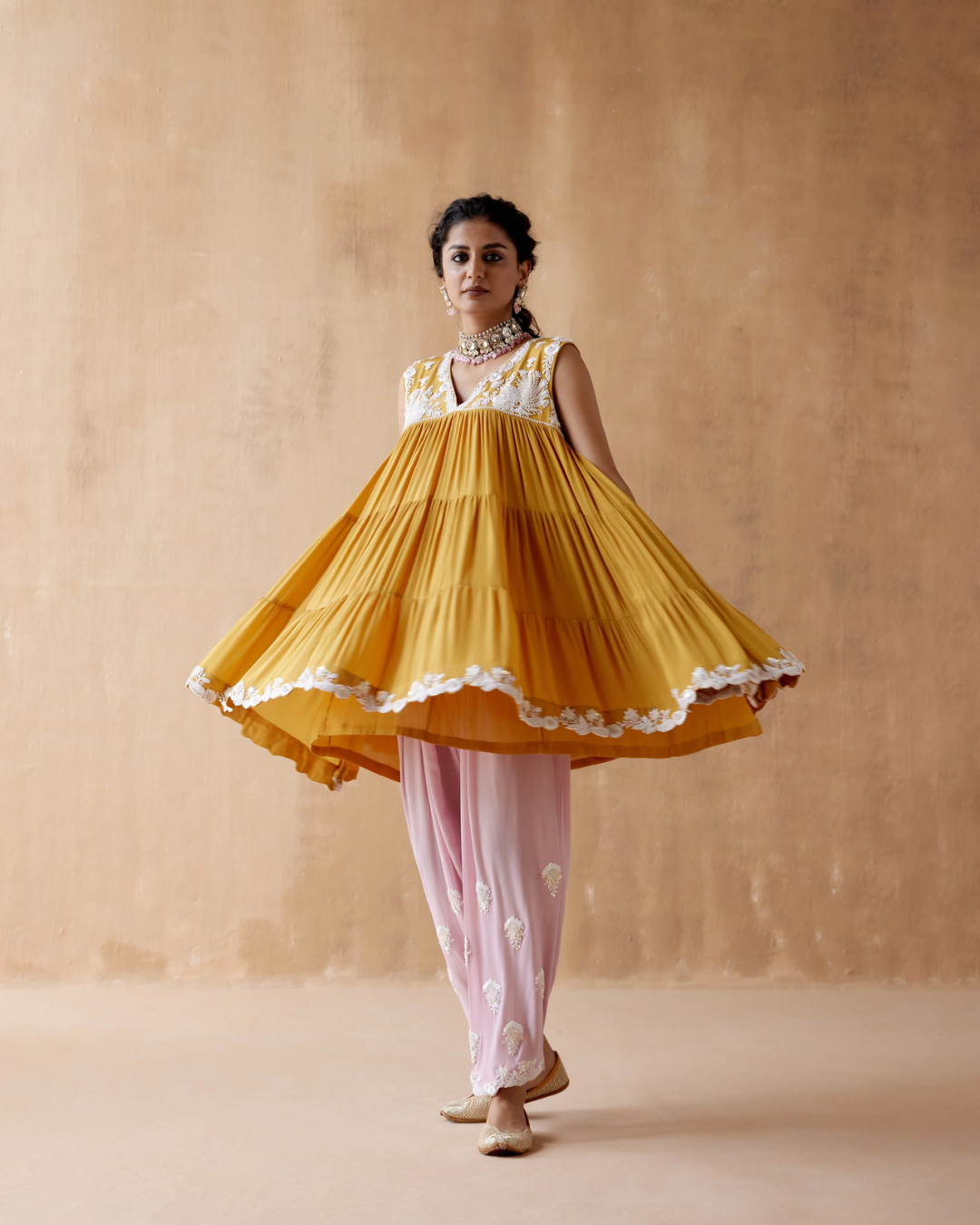 Aman Takyar - Mustard Kurta Set From Albeli
