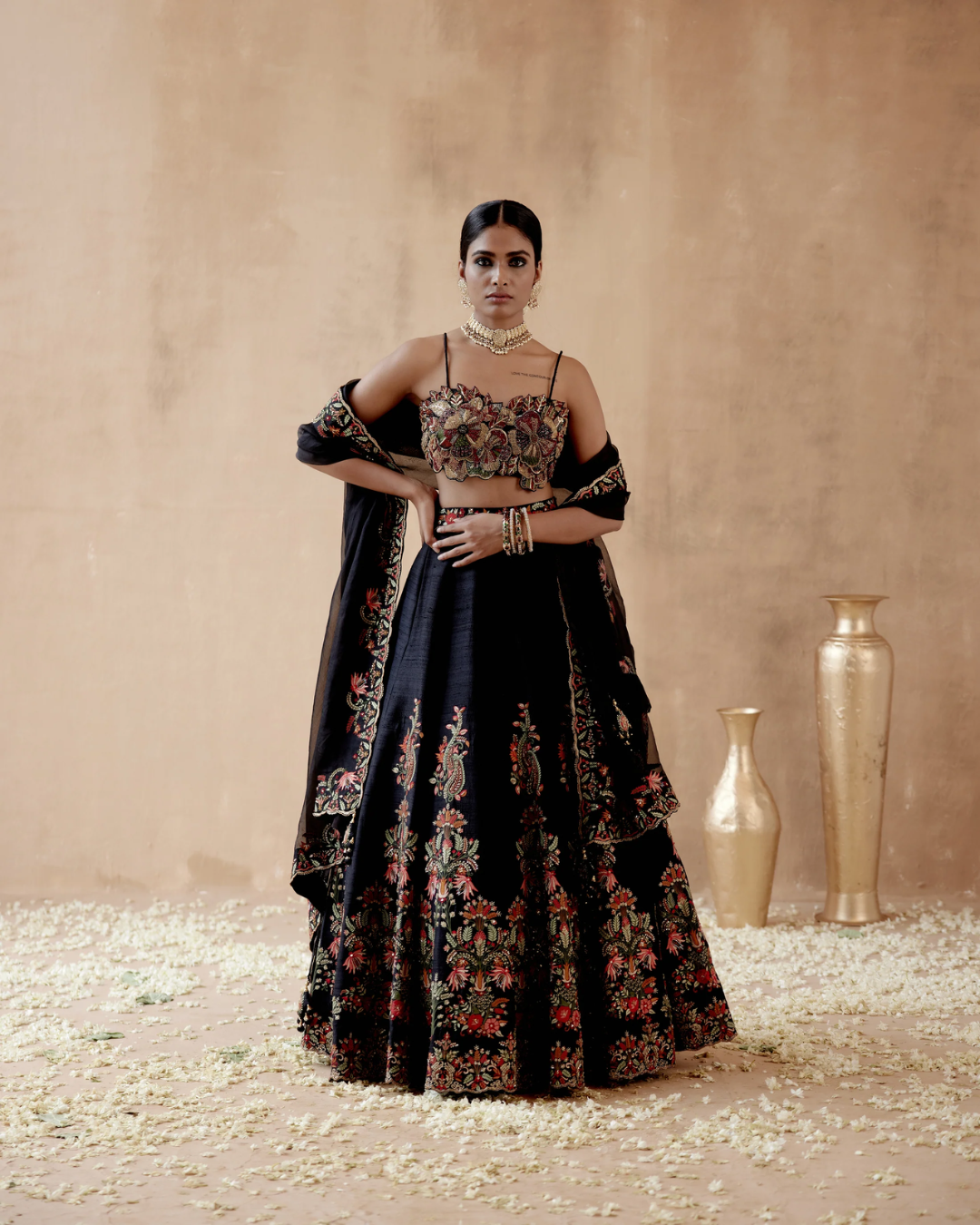 Aman Takyar - Black Lehenga Set From Albeli