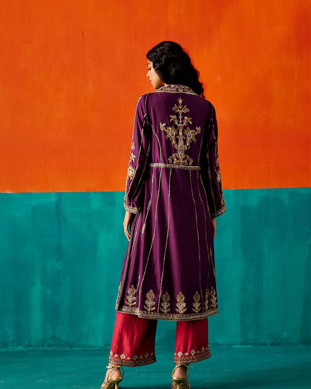 Aman Takyar - Strong Purple Kurta Set From Kasmira