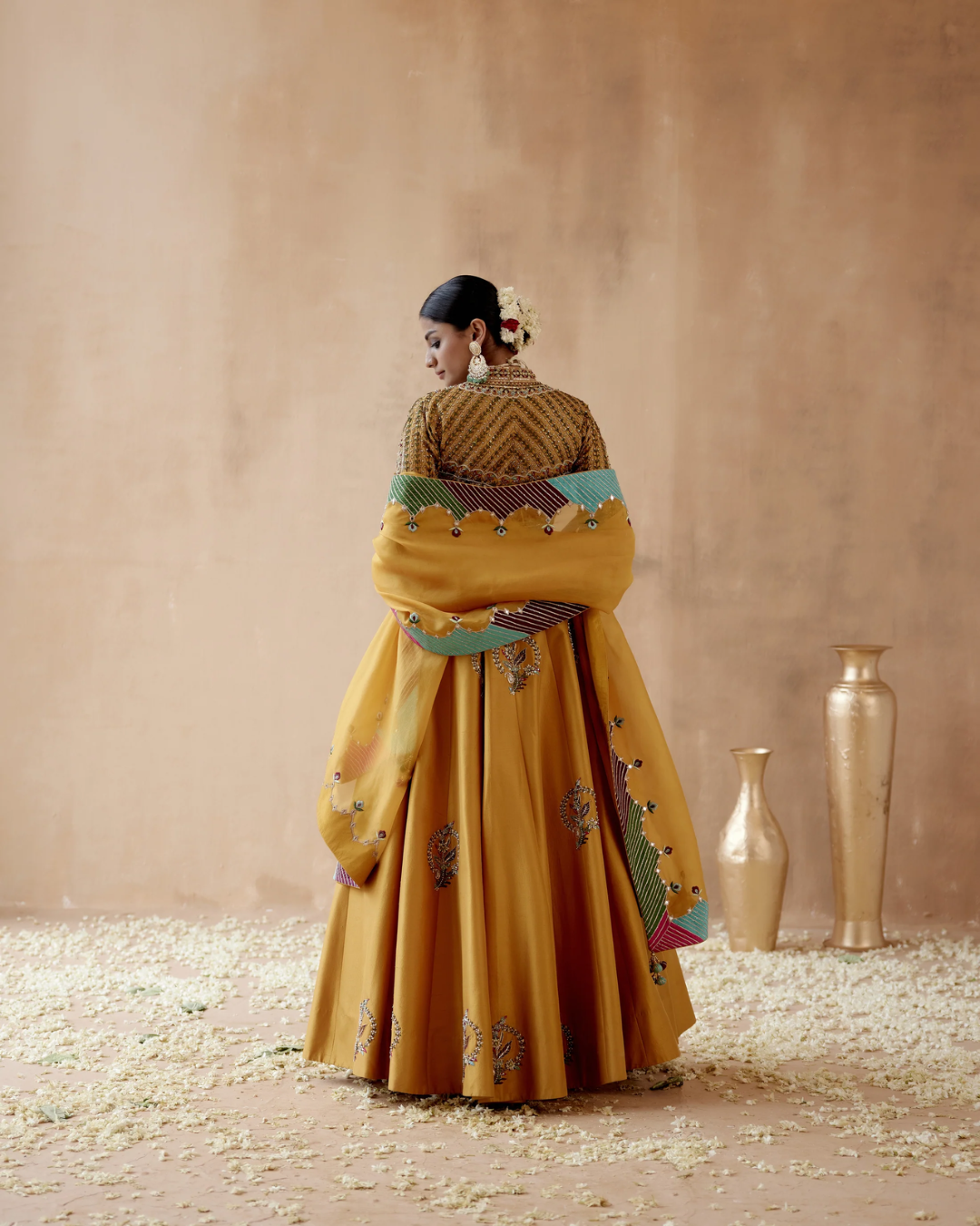 Aman Takyar - Mustard Lehenga Set From Albeli