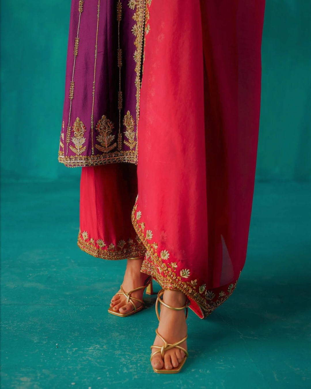 Aman Takyar - Strong Purple Kurta Set From Kasmira