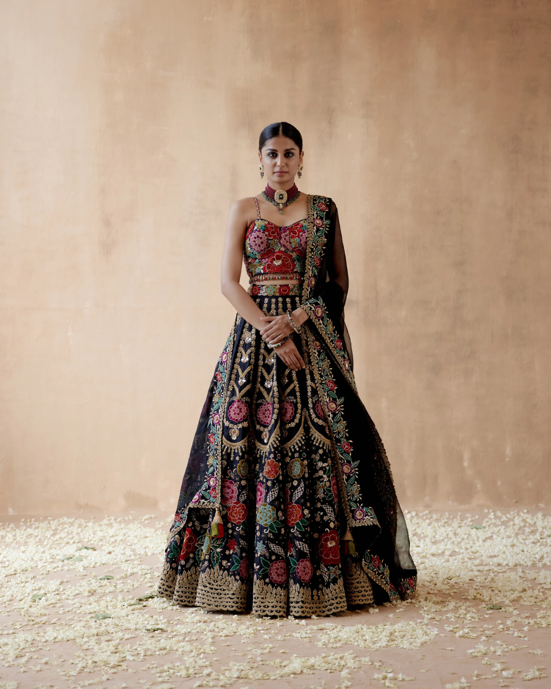 Aman Takyar - Black Lehenga Set From Albeli