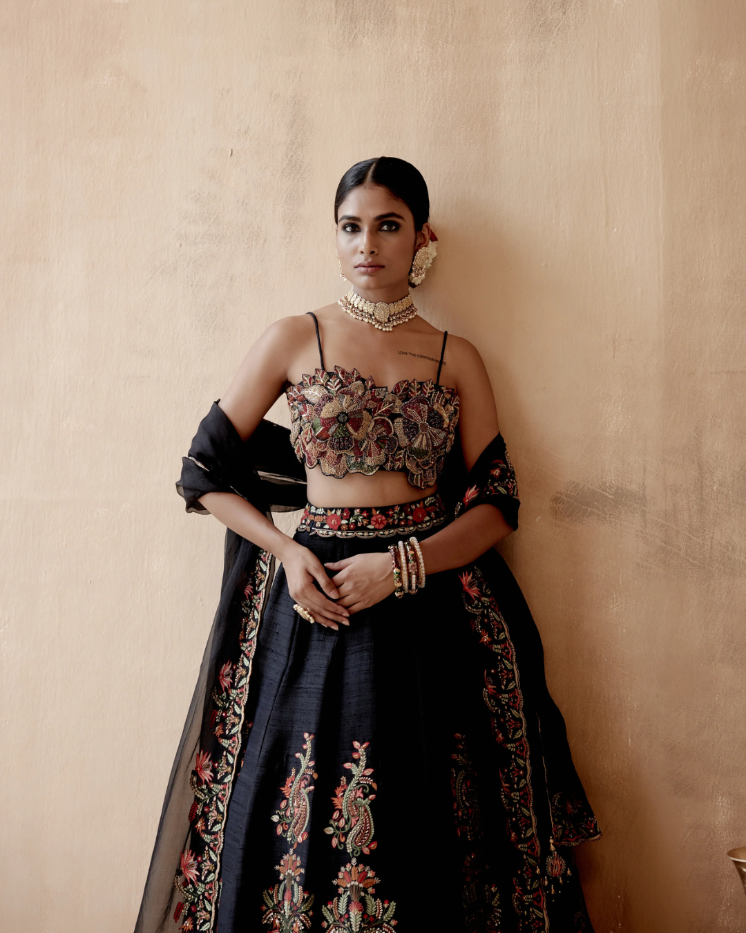 Aman Takyar - Black Lehenga Set From Albeli