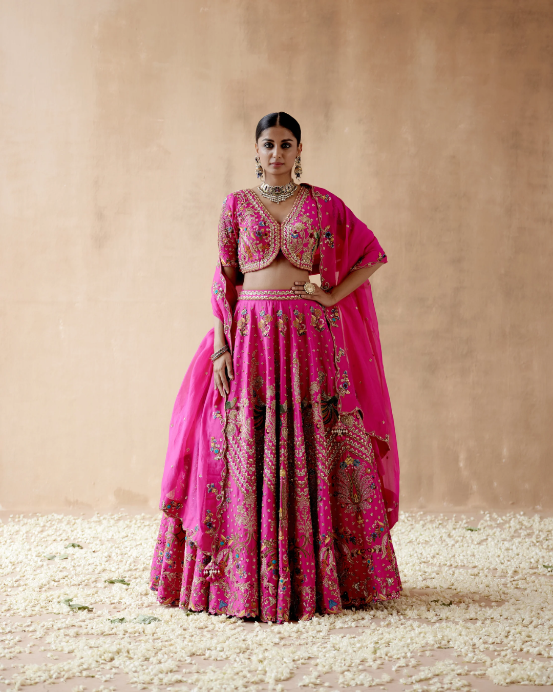 Aman Takyar - Fuchsia Lehenga Set From Albeli