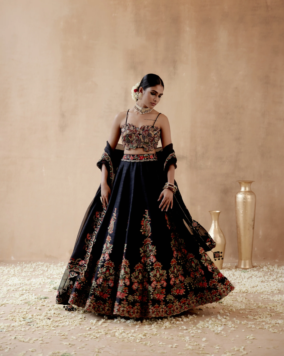 Aman Takyar - Black Lehenga Set From Albeli