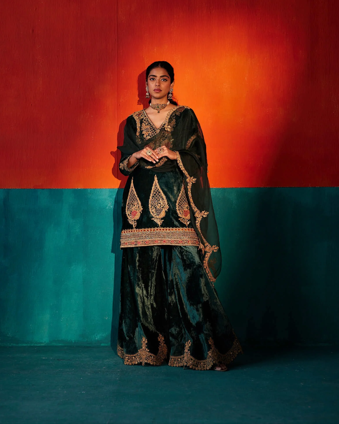 Aman Takyar - Castleton Green Kurta Set From Kasmira
