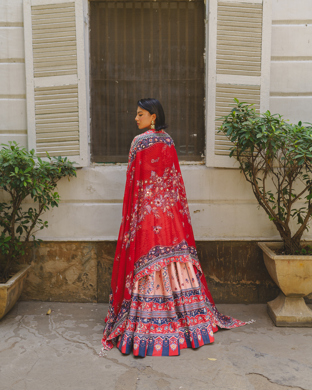 Aditi Gupta - Soft Pink Bandhani Lehenga Set